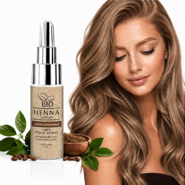 Bio Henna Premium helepruun, 10 ml